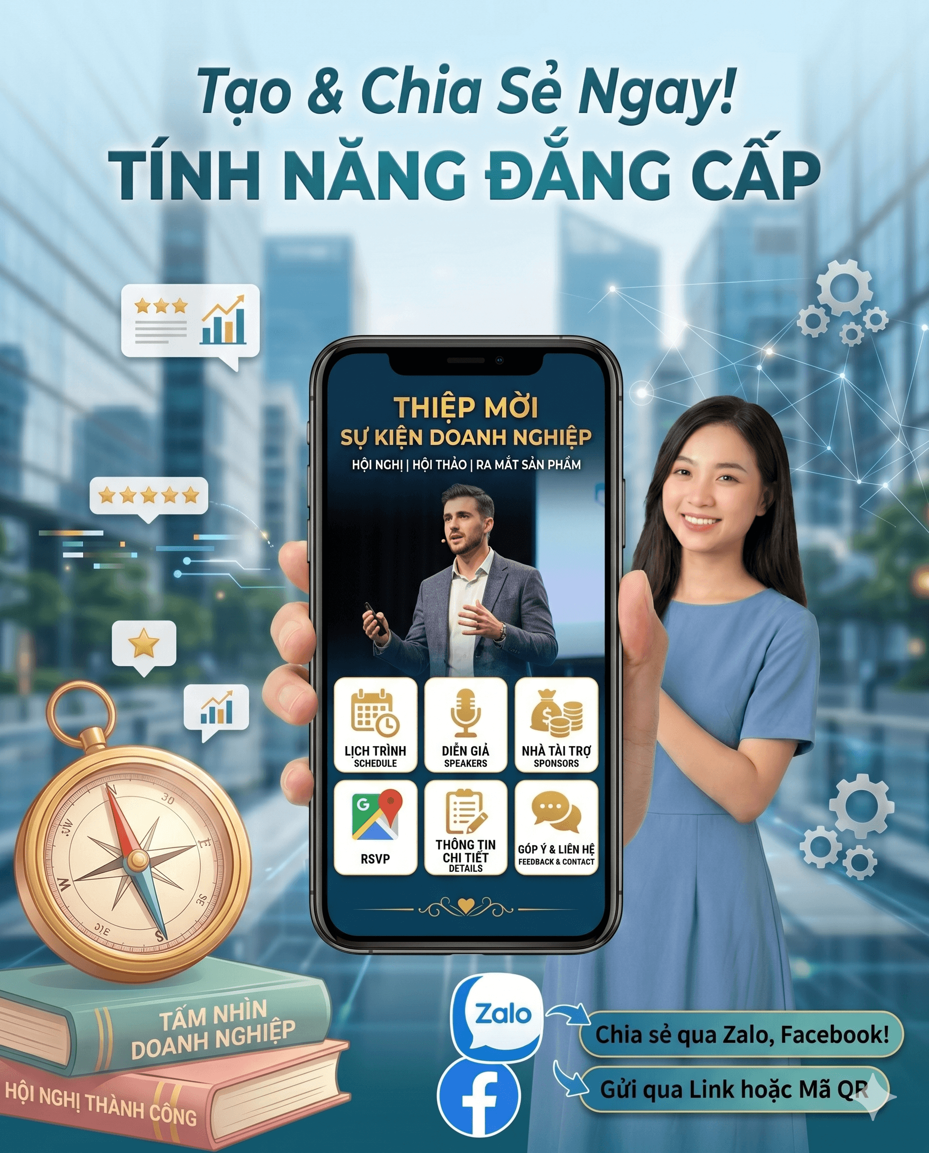 Thiệp Sự Kiện Doanh Nghiệp — Chuyên Nghiệp & Hiện Đại