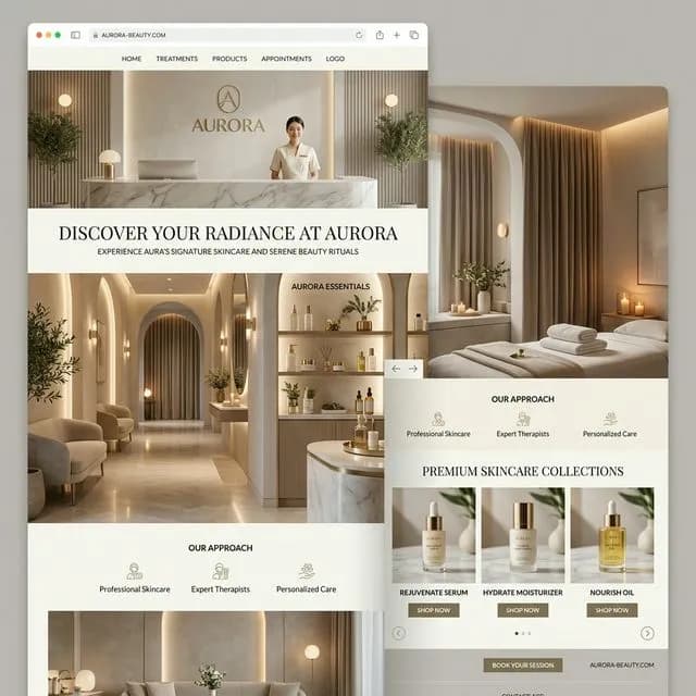 Landing Page Salon Tóc & Thẩm Mỹ