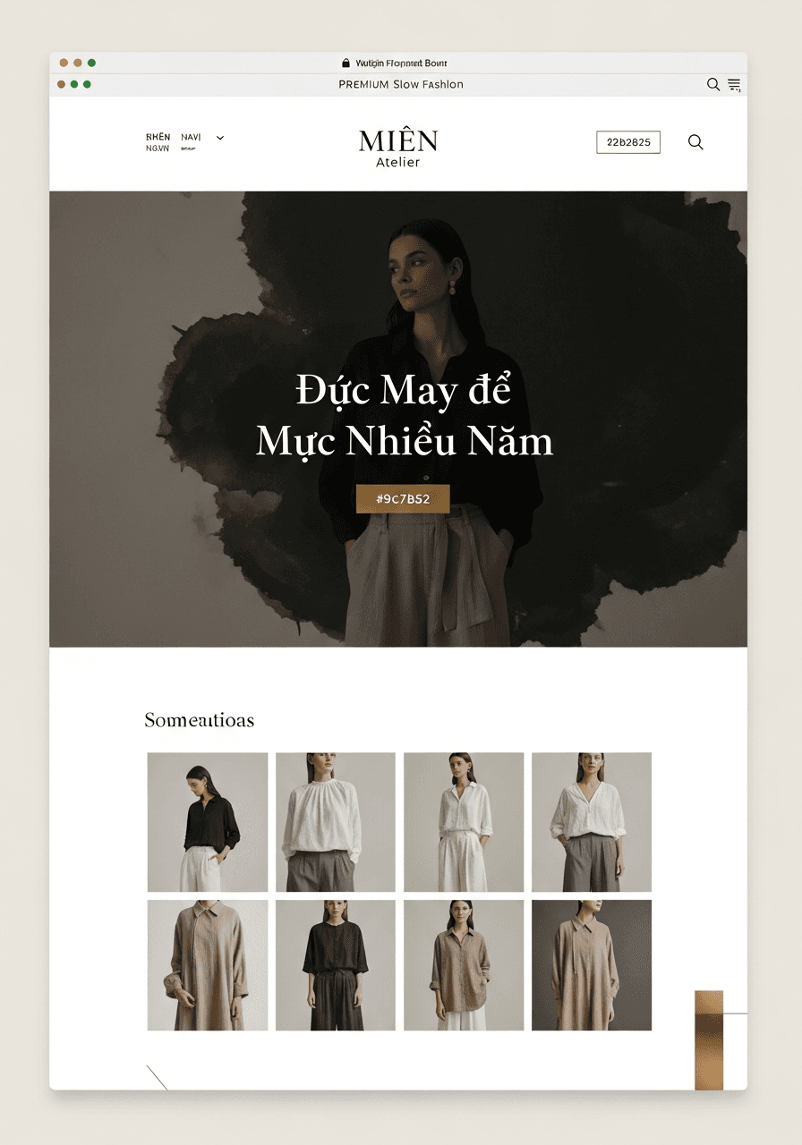 Mẫu Thời Trang Landing Page