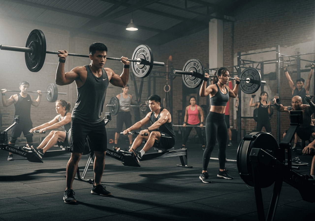 Lớp CrossFit buổi sáng