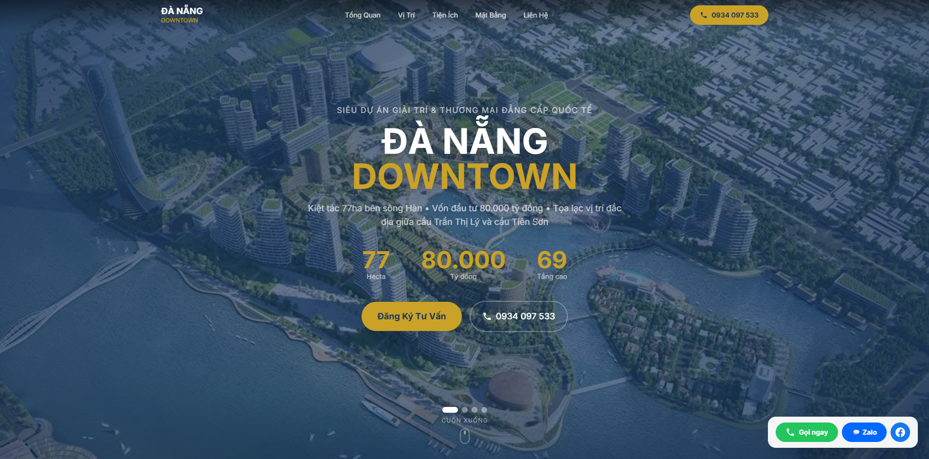 Landing page bất động sản chuyên nghiệp