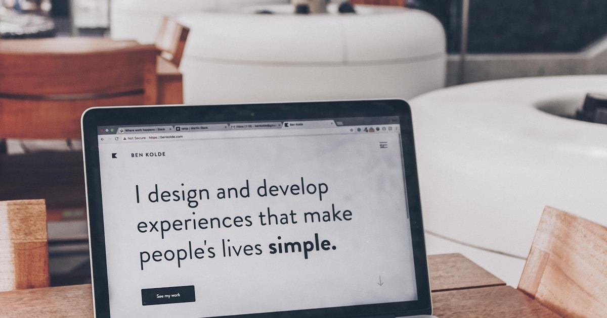 Portfolio website cho chuyên gia