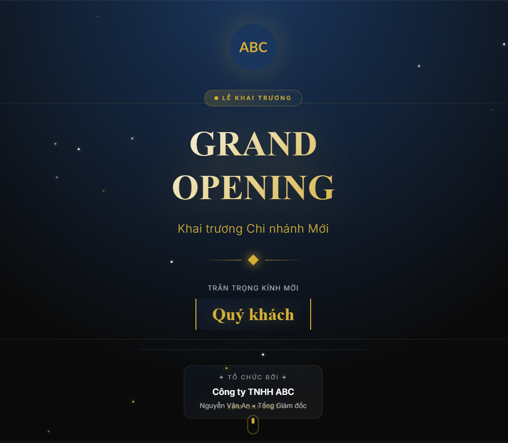 Mẫu thiệp Floral Elegance