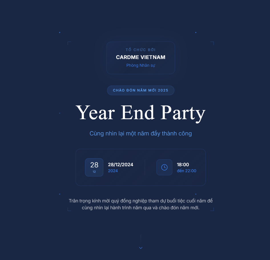 Mẫu thiệp Animated Gradient