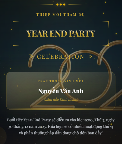 Mẫu thiệp Cinematic Video