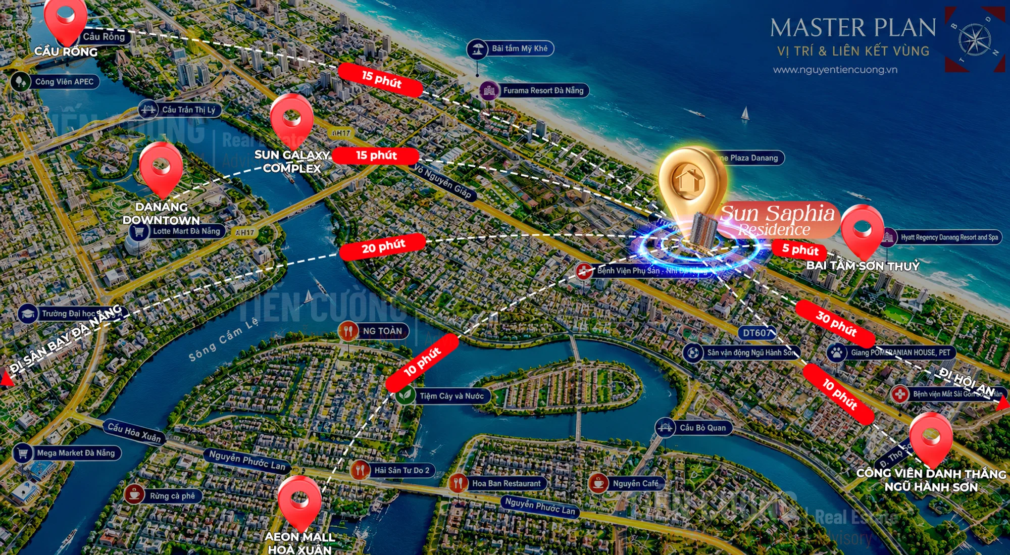 Sun Saphia Residence có thuận tiện di chuyển đến các địa điểm không?