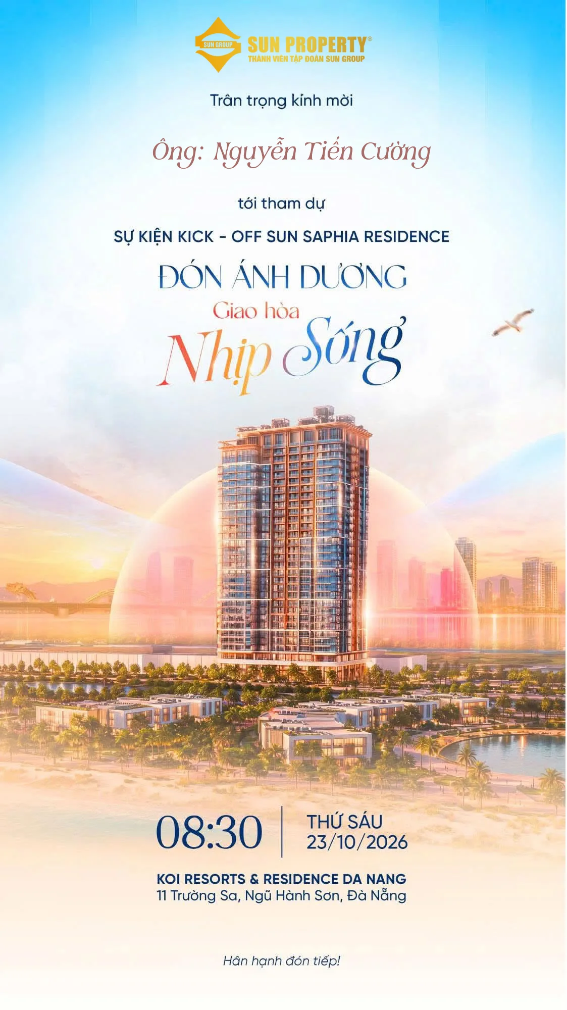 Hình ảnh mở đầu bài viết Kick Off dự án Sun Saphia Residence